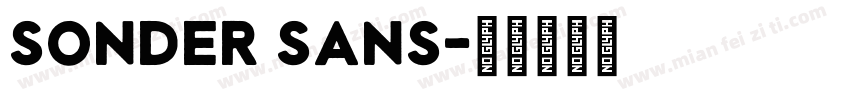 Sonder Sans字体转换